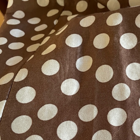 Anne Klein Dress Brown & White Polka Dot Cotton
Summer Dress Size 4 ( S ) - Picture 4 of 8